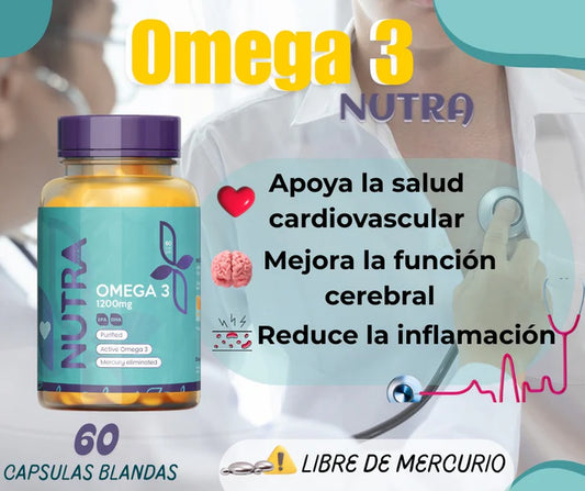 OMEGA 3 1200 MG X 60 SOFGEL - LIBRE DE MERCURIO